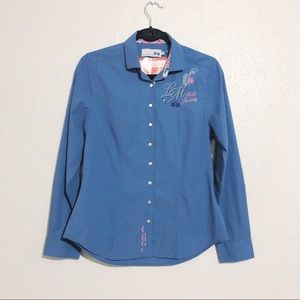 La Martina Button Down Embroidered Shirt